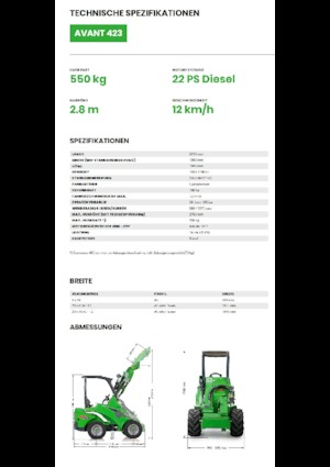 Pale gommate Avant Tecno Avant 423