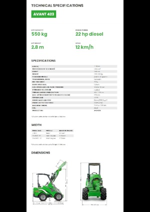 Pale gommate Avant Tecno Avant 423