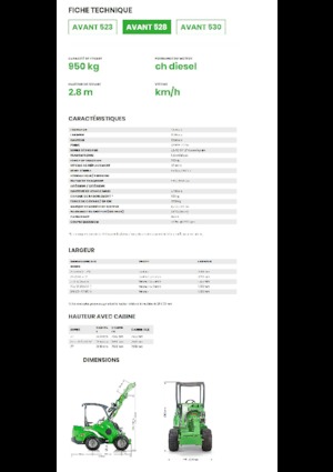 Pale gommate Avant Tecno Avant 528