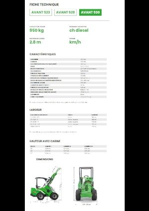 Pale gommate Avant Tecno Avant 530