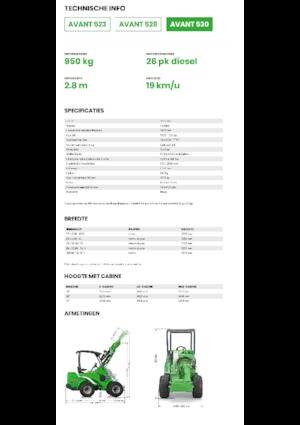 Pale gommate Avant Tecno Avant 530