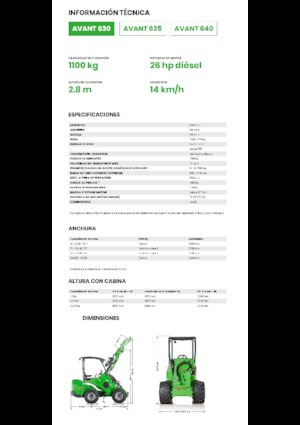 Pale gommate Avant Tecno Avant 630