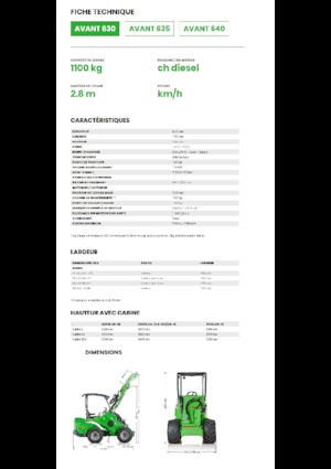 Pale gommate Avant Tecno Avant 630