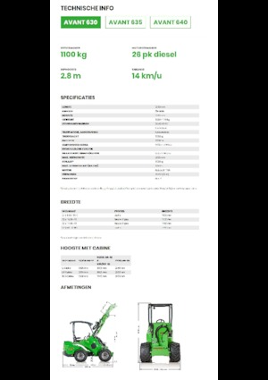 Pale gommate Avant Tecno Avant 630