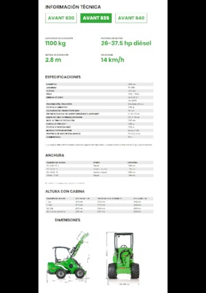 Pale gommate Avant Tecno Avant 635