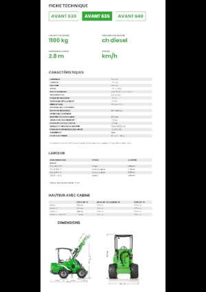 Pale gommate Avant Tecno Avant 635