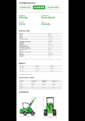 Pale gommate Avant Tecno Avant 635