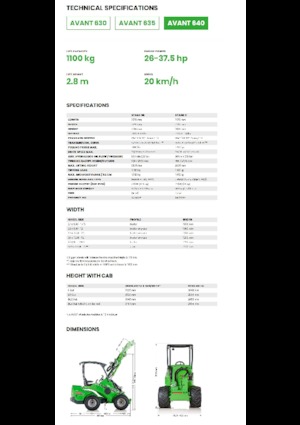 Pale gommate Avant Tecno Avant 640