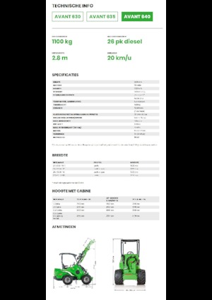 Pale gommate Avant Tecno Avant 640