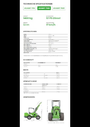 Pale gommate Avant Tecno Avant 755i