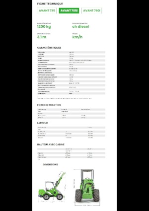Pale gommate Avant Tecno Avant 755i