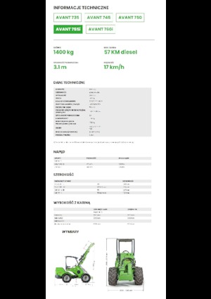 Pale gommate Avant Tecno Avant 755i