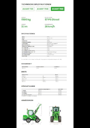 Pale gommate Avant Tecno Avant 760i