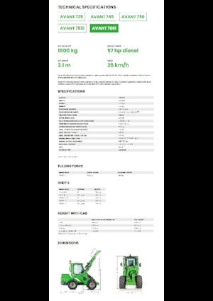 Pale gommate Avant Tecno Avant 760i