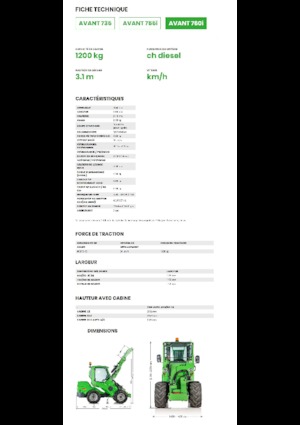 Pale gommate Avant Tecno Avant 760i