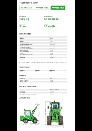 Pale gommate Avant Tecno Avant 760i