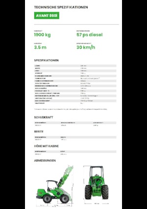 Pale gommate Avant Tecno Avant 860i