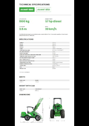 Pale gommate Avant Tecno Avant 860i