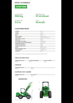 Pale gommate Avant Tecno Avant 860i