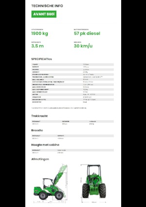 Pale gommate Avant Tecno Avant 860i