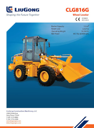 Pale gommate Liugong CLG816G 