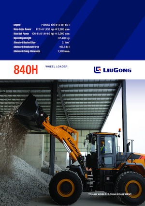 Pale gommate Liugong 840H 