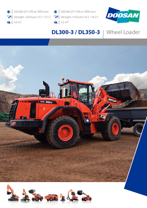Pale gommate Doosan DL350-3