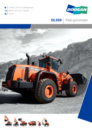 Pale gommate Doosan DL 350