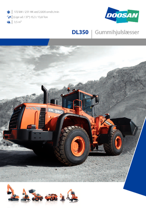 Pale gommate Doosan DL 350