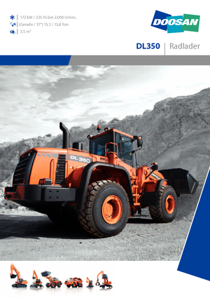 Pale gommate Doosan DL 350