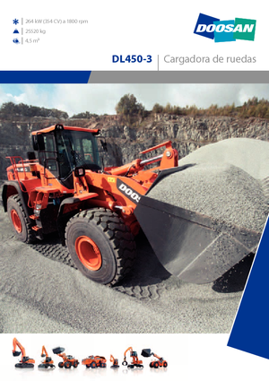 Pale gommate Doosan DL450-3