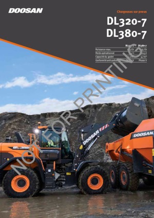 Pale gommate Doosan DL320-7