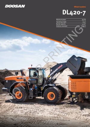 Pale gommate Doosan DL420-7