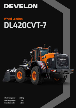 Pale gommate Develon DL420 CVT-7