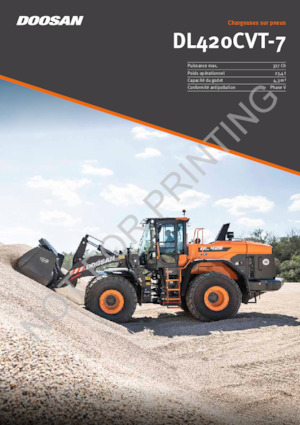 Pale gommate Doosan DL420CVT-7