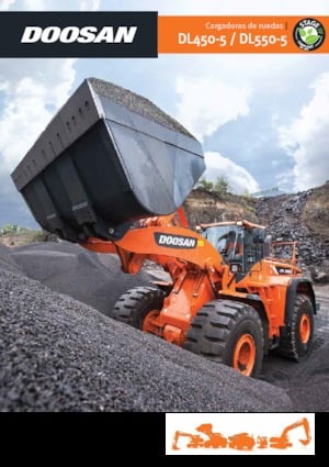 Pale gommate Doosan DL550-5