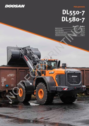 Pale gommate Doosan DL550-7