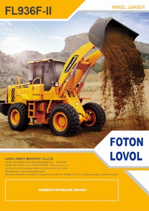 Pale gommate Foton Lovol FL936H