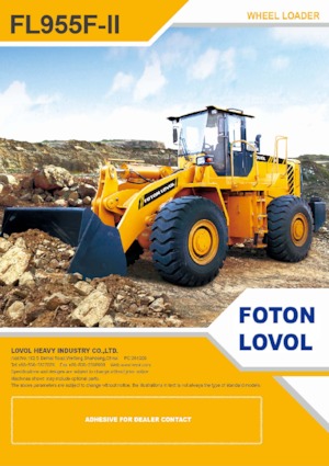 Pale gommate Foton Lovol FL955F-II
