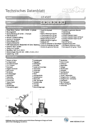 Pale gommate Multione GT 45 D