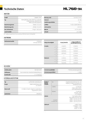 Pale gommate Hyundai HL 760-9 A