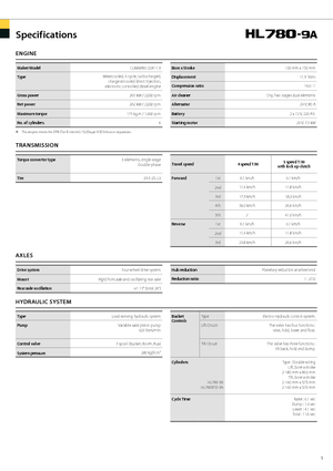 Pale gommate Hyundai HL 780-9 A