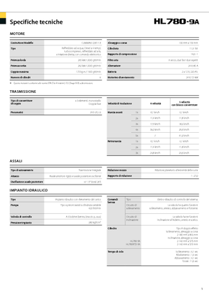 Pale gommate Hyundai HL 780-9 A