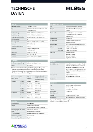 Pale gommate Hyundai HL955