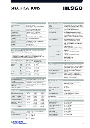 Pale gommate Hyundai HL960