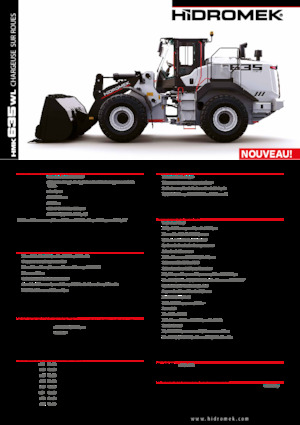 Pale gommate Hidromek HMK 635 WL