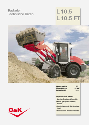 Pale gommate O&K L 10.5 FT