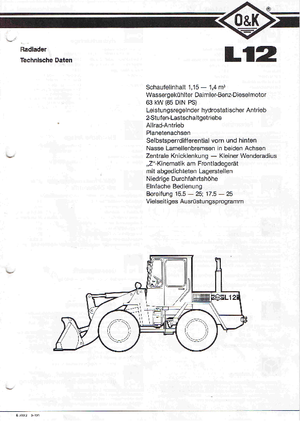 Pale gommate O&K L 12