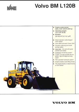Pale gommate Volvo L 120 B