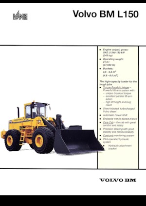 Pale gommate Volvo L 150